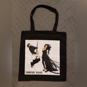 Thompson Square Black Graphic Tote Bag